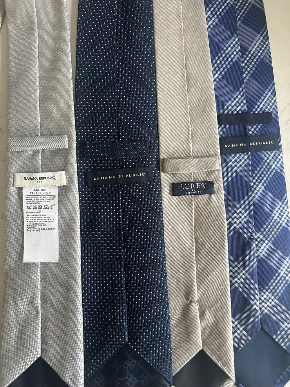 Bundle of 11 men’s ties- banana Republic & J Crew brooks brothers - Picture 2 of 4